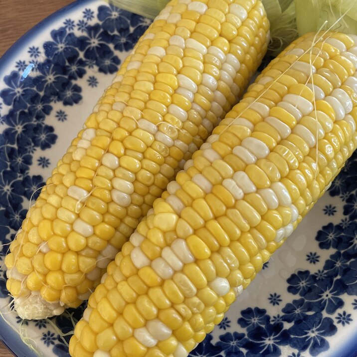 水少し⭐︎蒸しとうもろこし